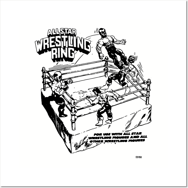 All Star Wrestling Ring! Wall Art by E5150Designs